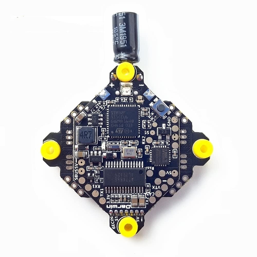 Accessori per droni for FPV F411 AIO Controller di Volo for Whoop blheli_s betaflight F4 15A OSD BEC BL_S 1-3S 4 in 1 ESC for Rc Drone FPV da Corsa sostituibile