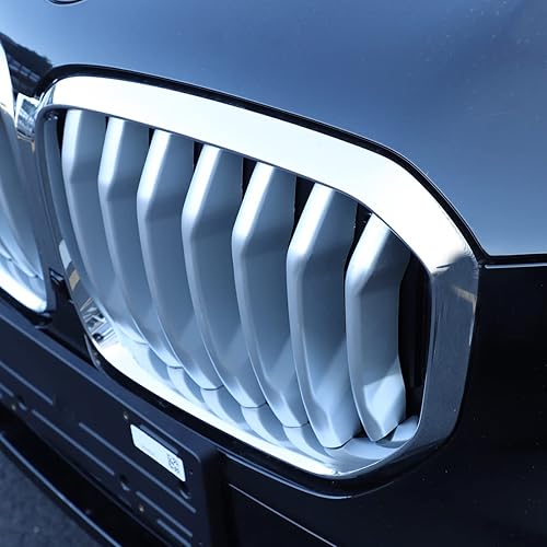Miniatura 5 de CHEYA ABS Chrome Car Front Grille Insert Trim Strip 14 unids para BMW X5 G05 2019 Auto Accesorio (Plata)