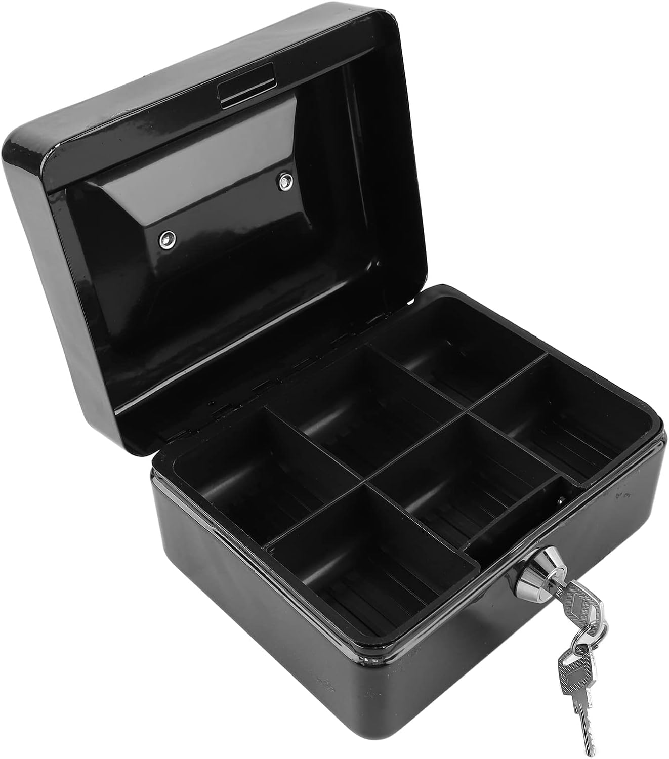 TREETDOBV Locking Cash Box Metal Cash Box with Lock Money