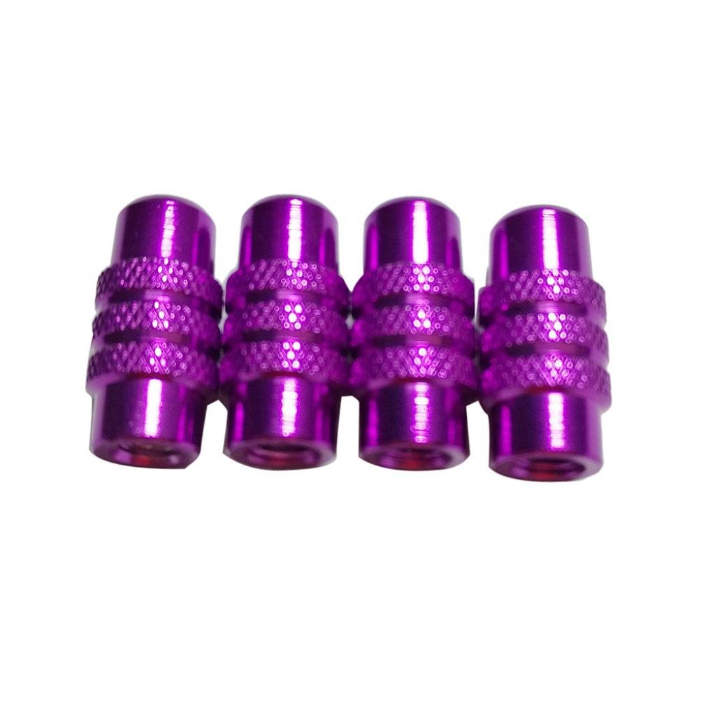 Purple Valve Caps Saingace 4Pc Bicycle Wheel Tyre Presta Valve Cap