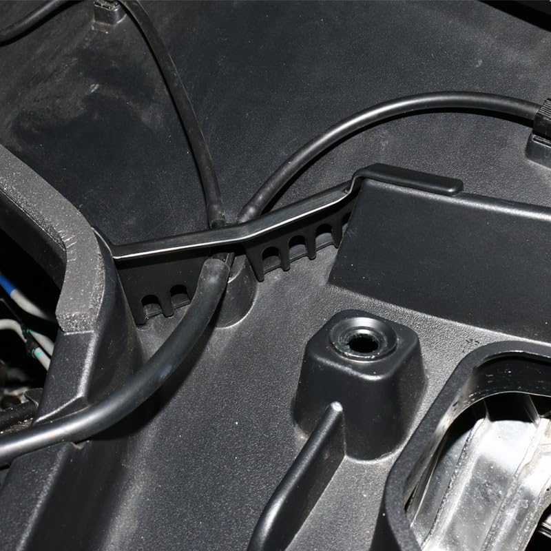 Image of Tesla Model Y engine hood water deflector, front luggage compartment water grille channel 2021, 2022, 2023, 2024 Model Y accessories, essential for Tesla Y owners (1 set)