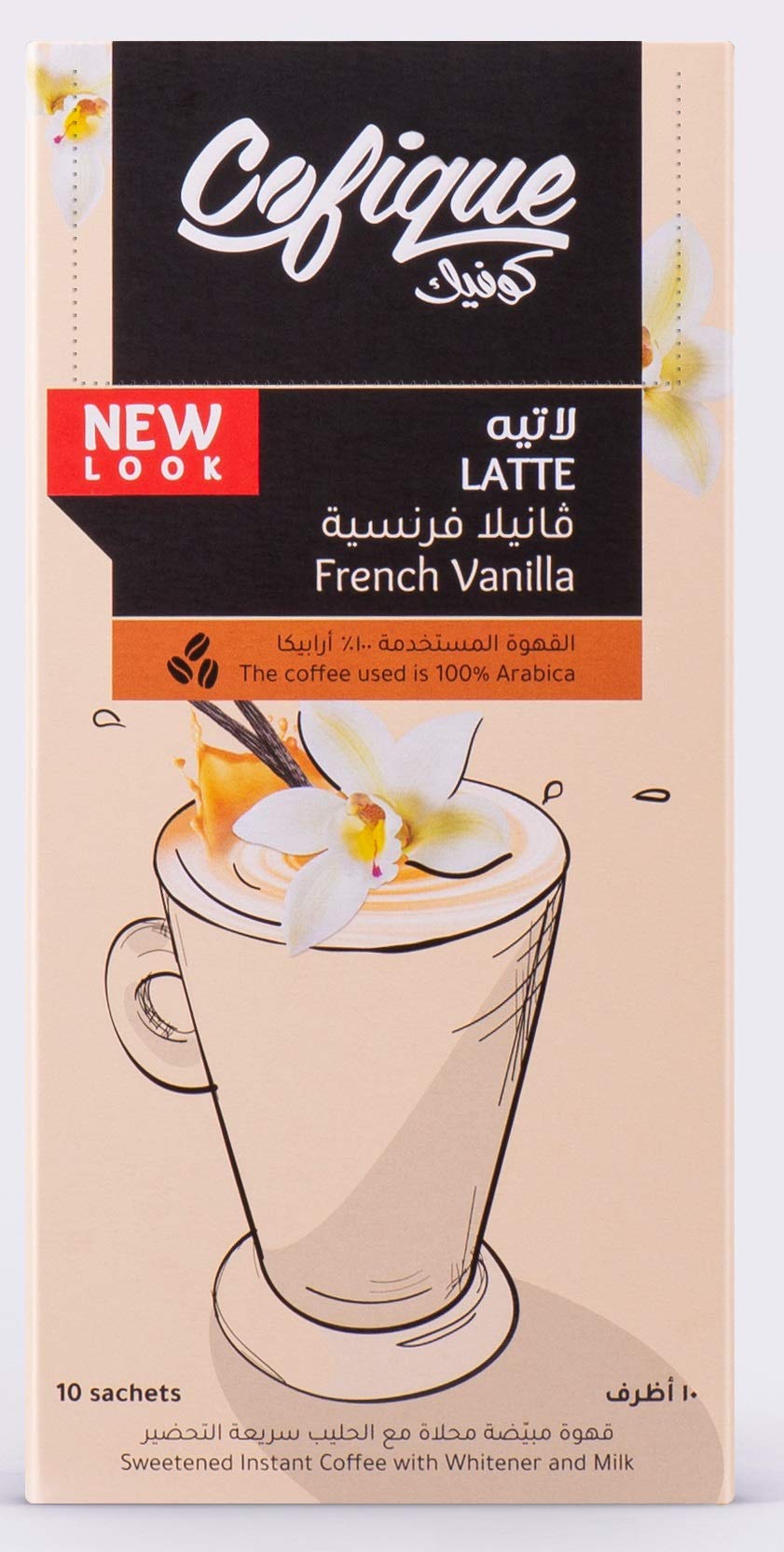 Cofique Latte Vanilla 10 Sachet 24G