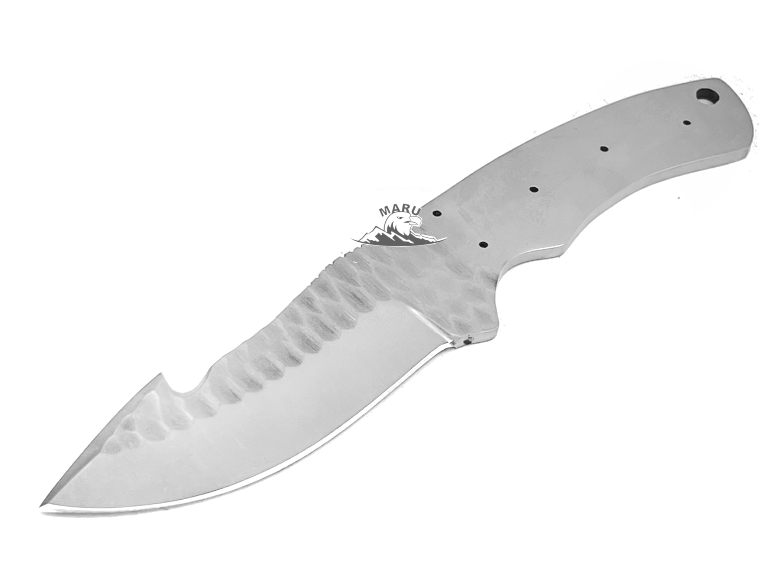 Lama in Acciaio INOX Blank Blade per Coltello Fai da Te Grezzo, per Costruzione di COLTELLI, Coltello Lama FIssa