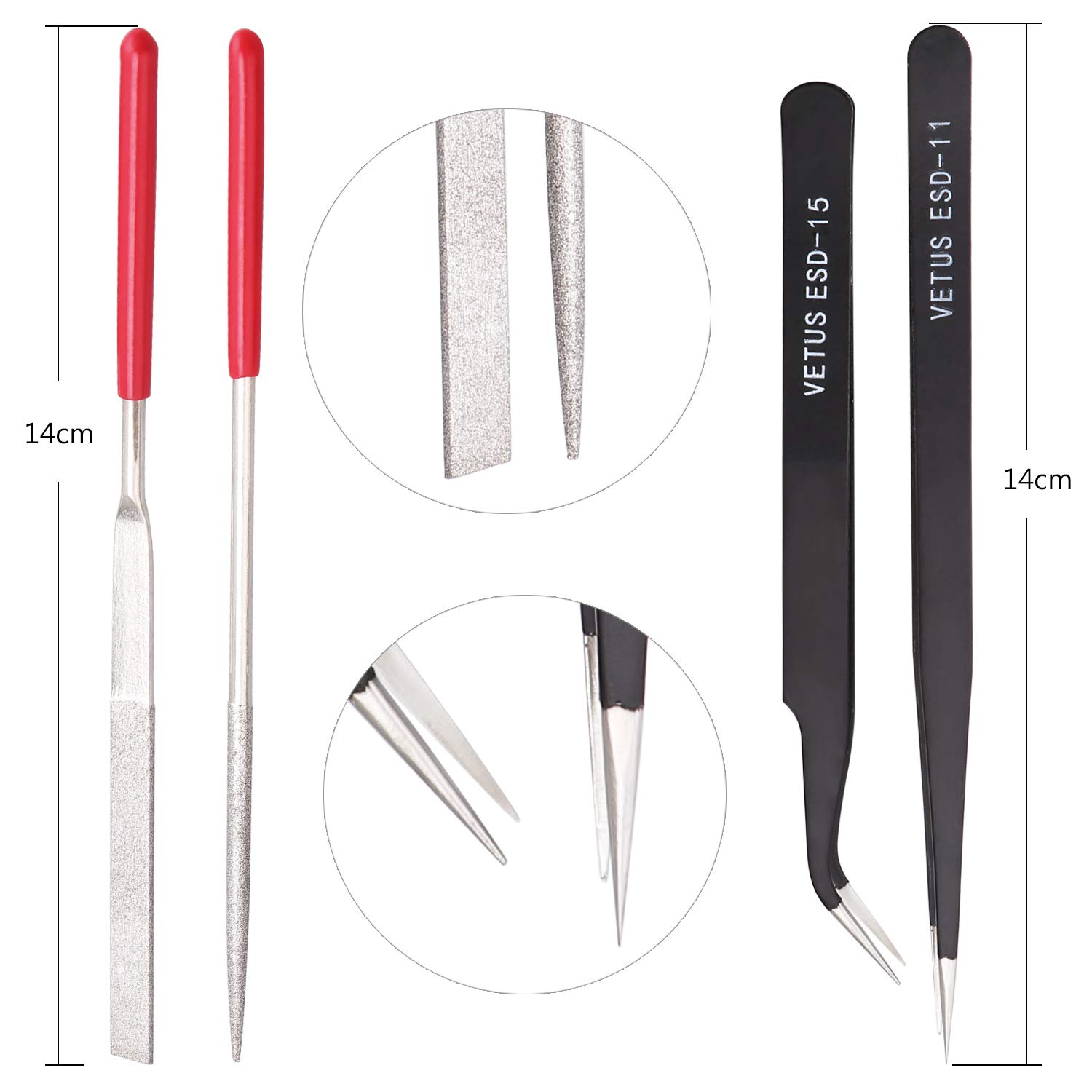 HSEAMALL 17PCS Gundam Model Tools Kit Hobby Building Craft Set for Basic Model Building Repair and Fixing