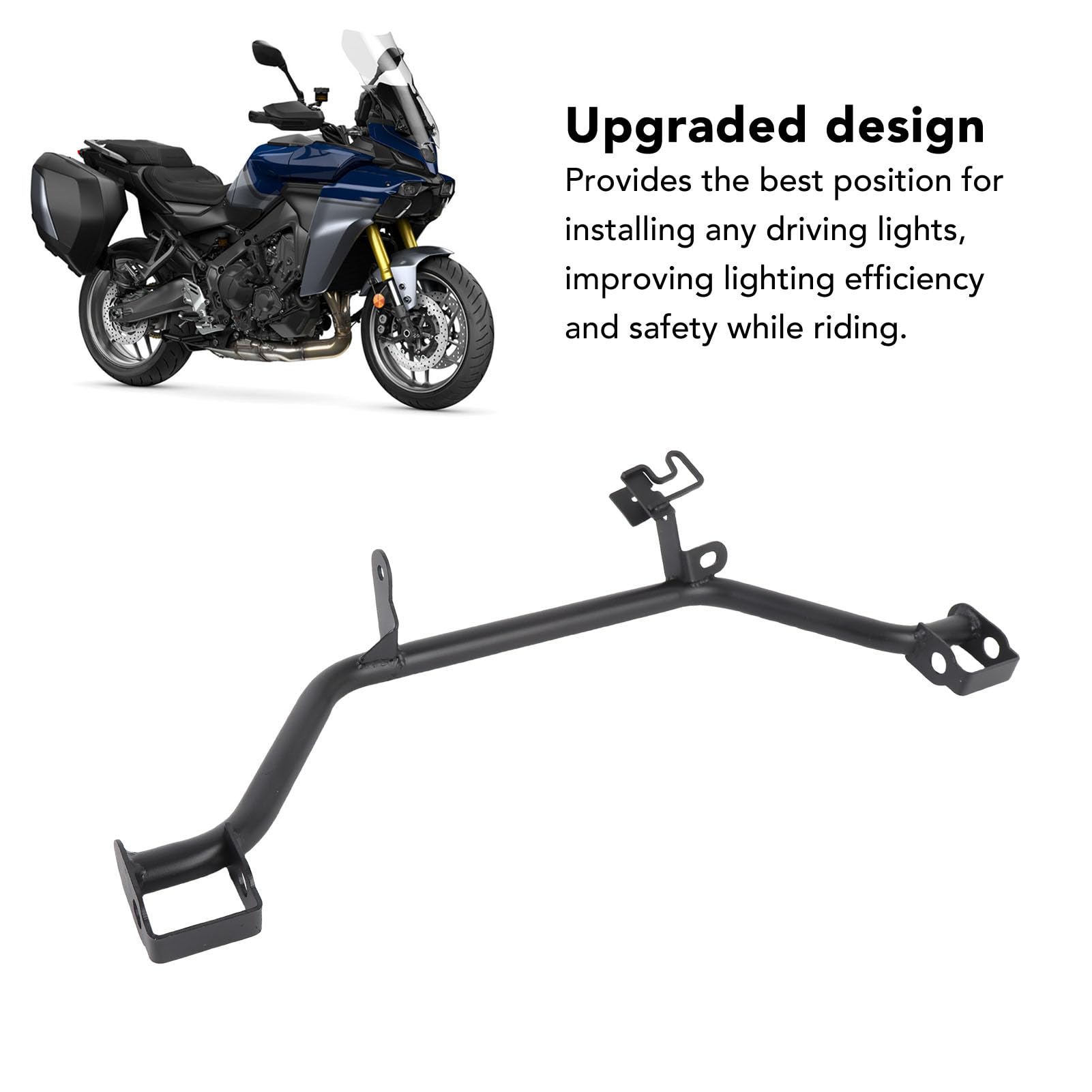 Dioche Support de Moto, Structure en Fer anodisé, Clignotants Antibrouillard, Support de Lumière de Remplacement pour 9 GT 2021 – 2024