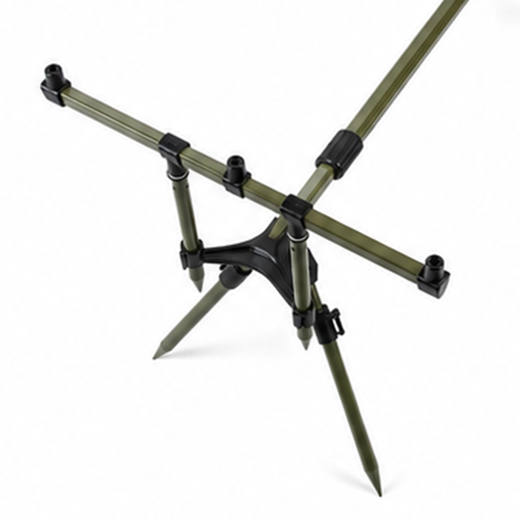 X2 Transformer Carp Rodpod - Support de Canne à pêche en Aluminium de Haute qualité - réglable de 75 à 110cm - pour Les pêcheurs de carpes - Sac Inclus - fiable et Durable - pêche Confortable !