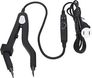 Fusion Hair Extensions Tool, Professional Heat Iron Connector Temperature Ergonomic Lightweight Design Power Cord Even Heating Grooves for Styling Adjustable (US Plug AC