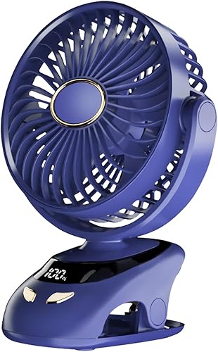 Ventilador pequeño con clip, ventilador USB de 5 velocidades con fuerte flujo de aire, clip y ventilador de escritorio, enchufe USB con abrazadera