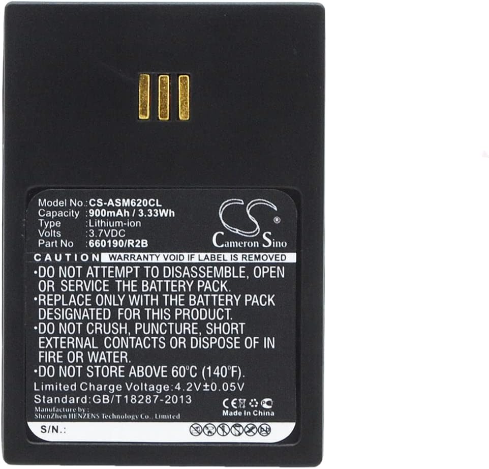 VINTRONS 900mAh Battery for ASCOM i62, i62 Messenger, i62 Talker, i62 Protector