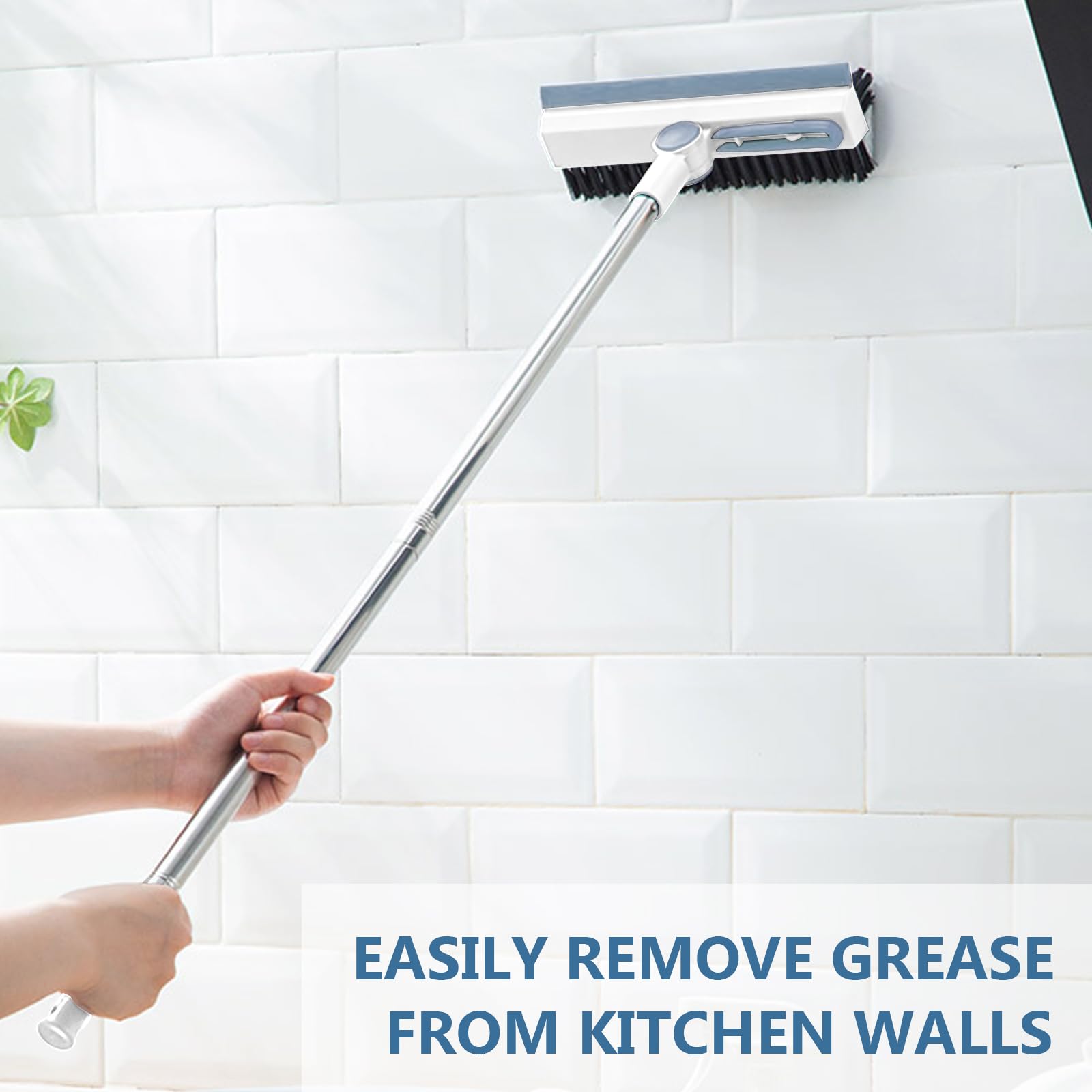 Spazzola Per Angoli MR.SIGA - Set 2 Pezzi Con Manico Ergonomico Per Pulizia Profonda - Foto 8