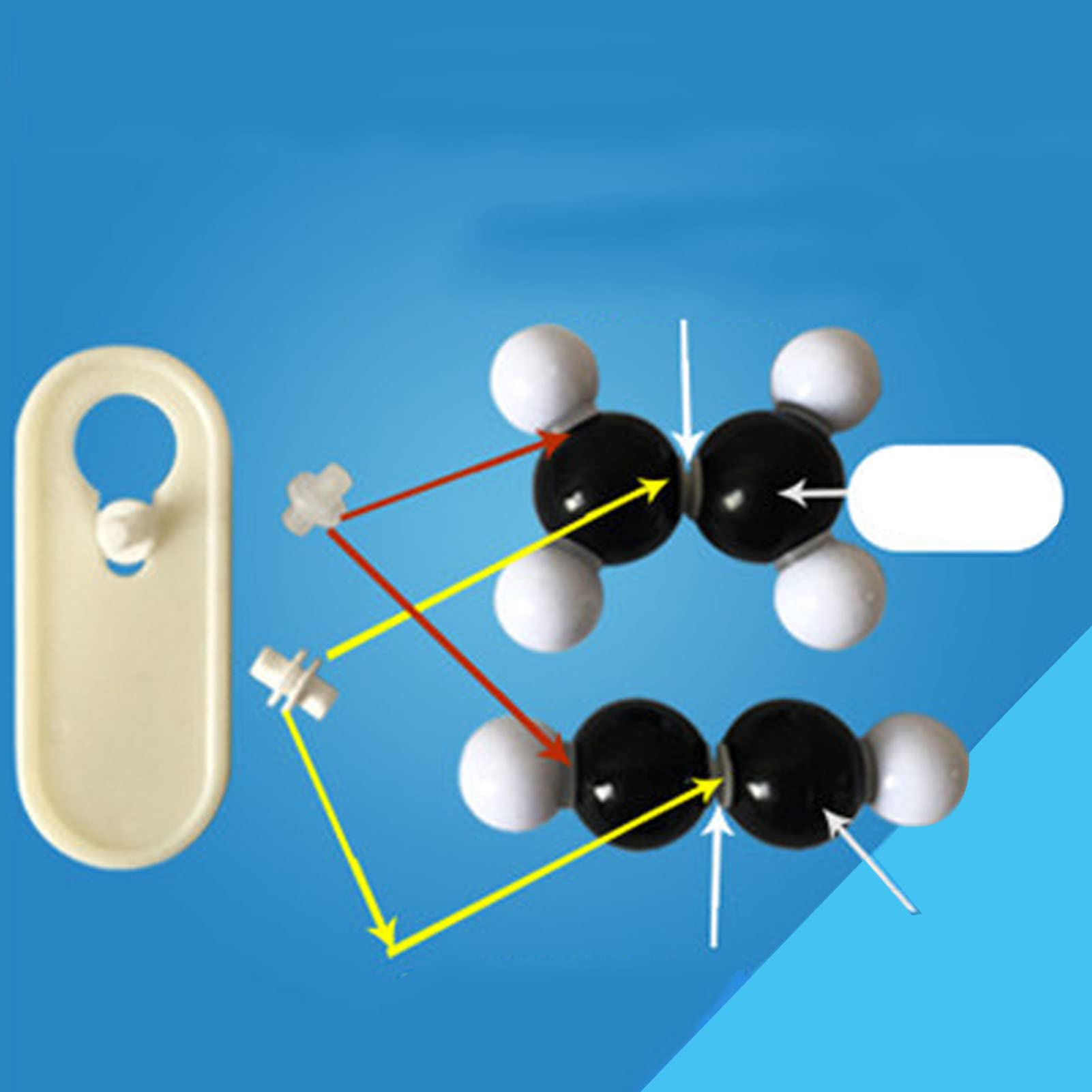 189PCS Modelo de Estructura Molecular Kit de Modelo de Química Orgánica Educativa PP Colorido para Clase