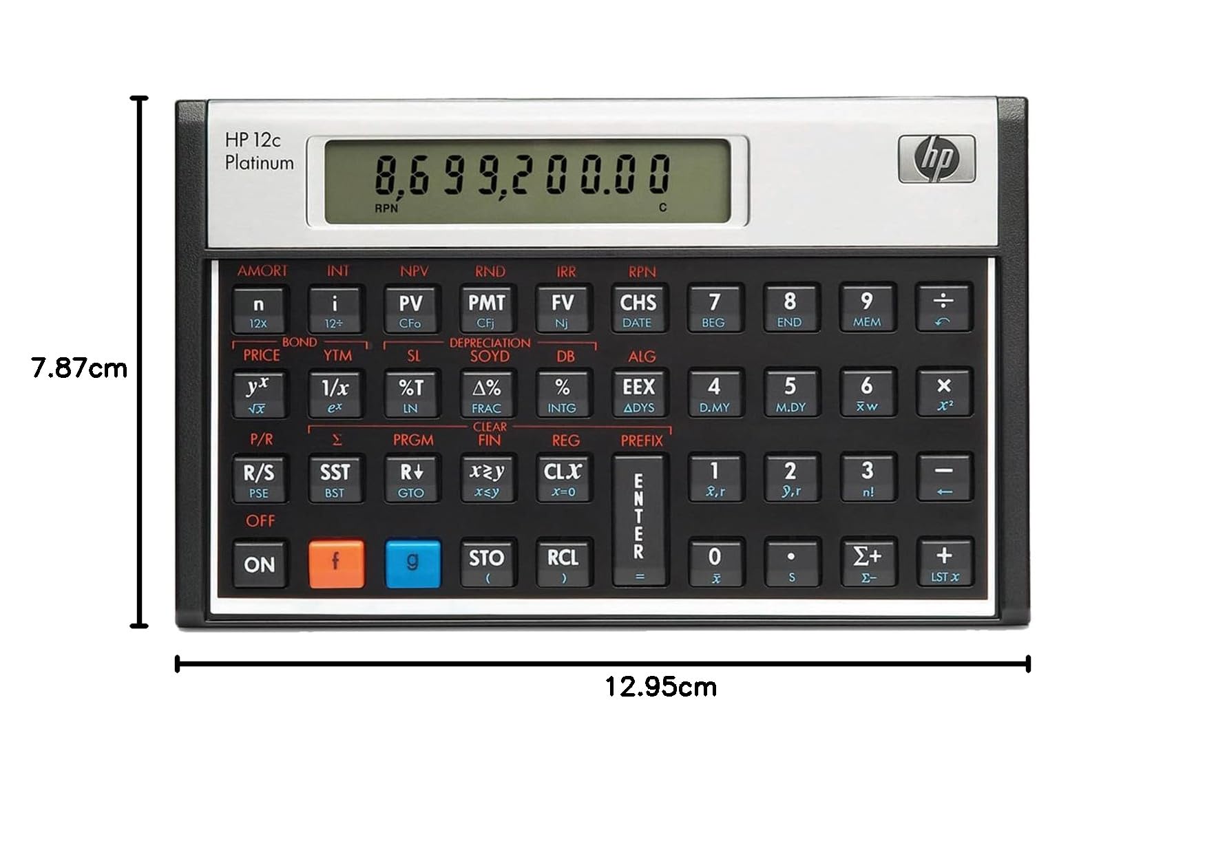 Hewlett Packard HP 12c Calculatrice financière Platine