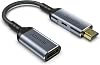 Adaptador unidireccional HDMI a DisplayPort 4K@60Hz 2K@144Hz 1080P | Fuente HDMI a monitor DisplayPort compatible con tarjetas gráficas de PC, laptops, Xbox One/360/NS/PS5/Mac Mini 1