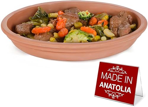 Sartén de arcilla hecha a mano para cocinar, olla de terracota esmaltada, utensilios de cocina de loza, cazuela mexicana para cocinar al horno,