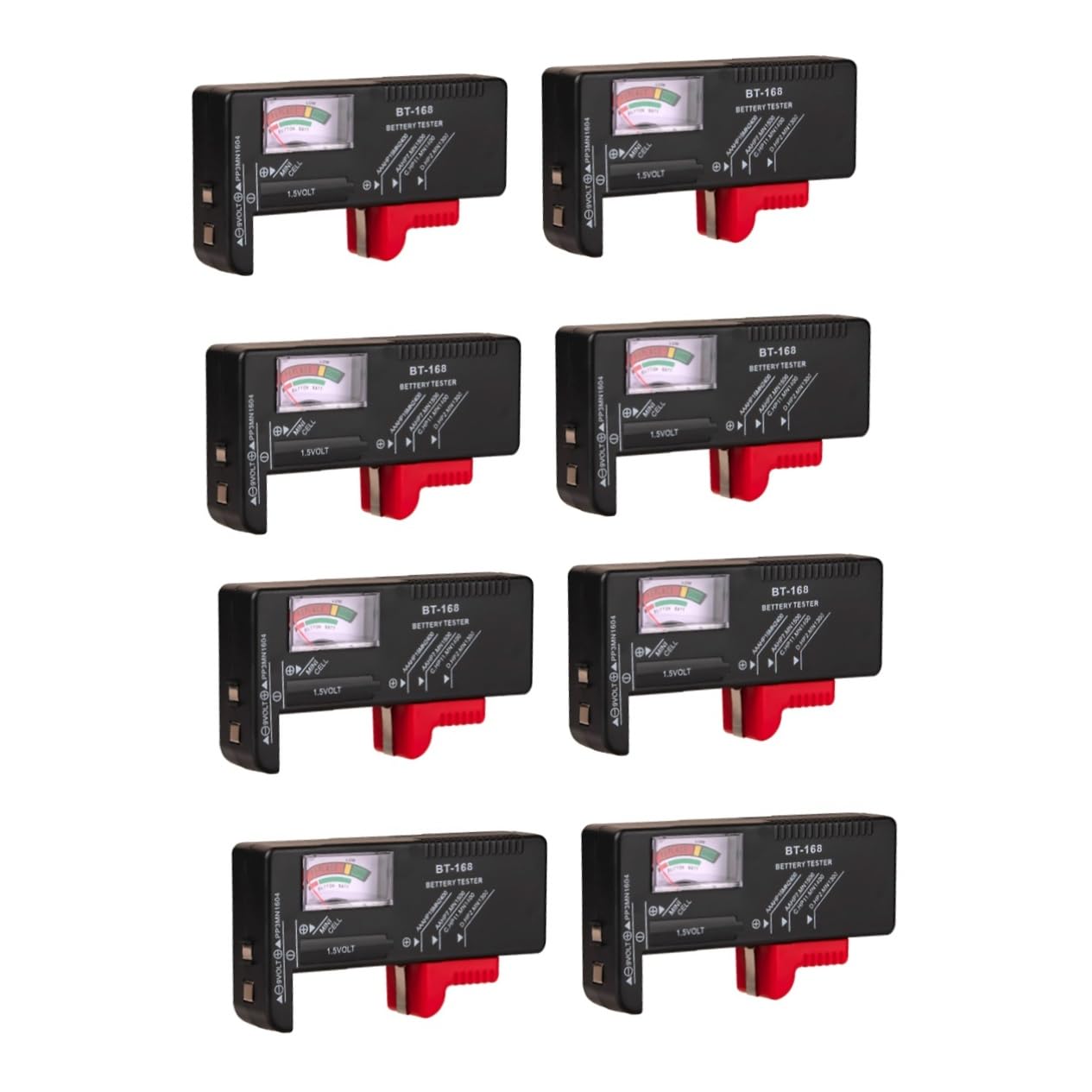 Hemobllo 2 Sets Batterietester-kit Aa Aaa 9 V Tragbarer Volt-checker Lcd Für Batteriekapazitätstest Digitaler Batterie-checker Für 1 5 V 9 V Wiederaufladbare Batterien 4 Stück * 2