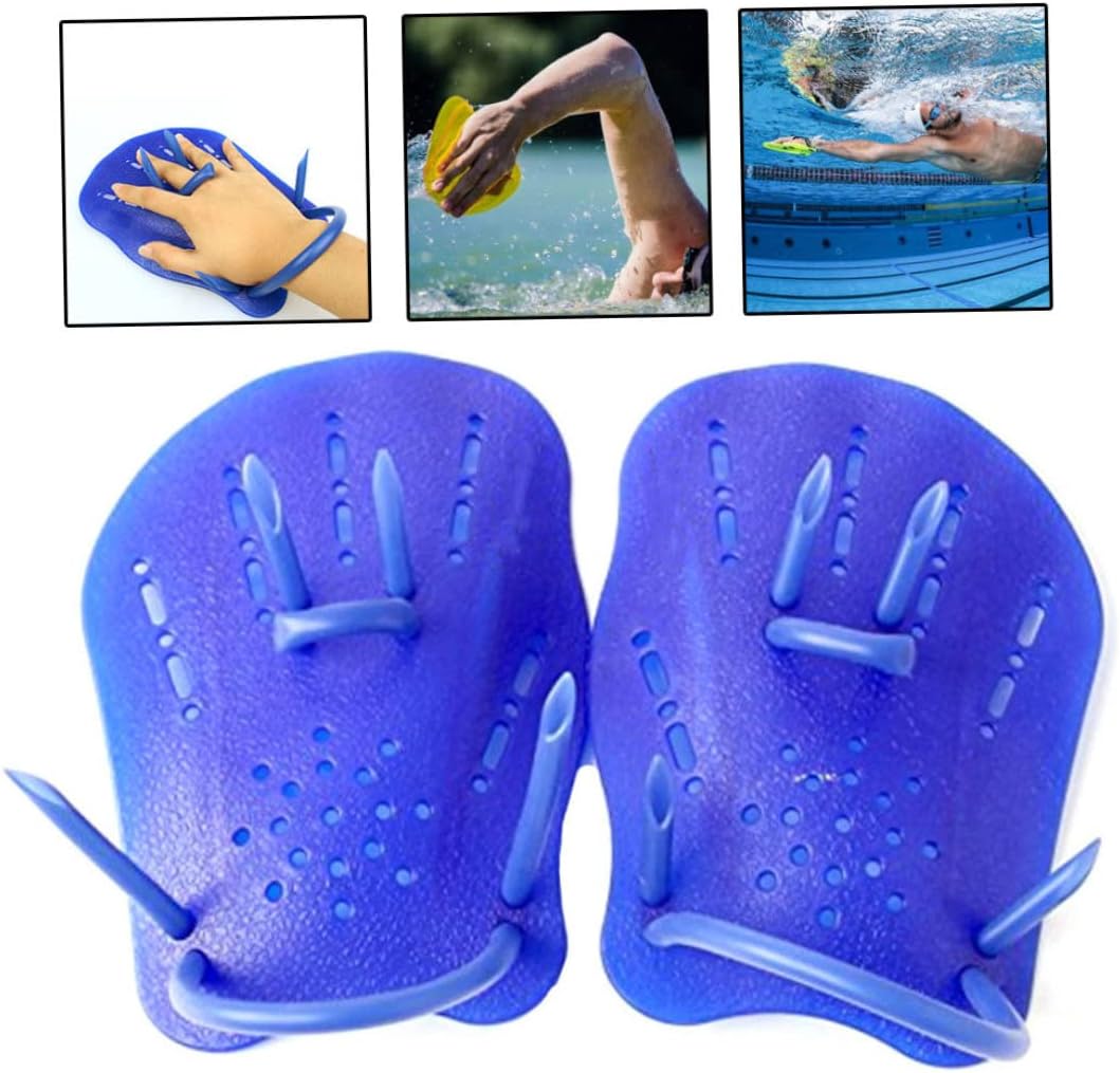 Tuimiyisou Swimming Paddles Strength Hand Paddles Training Gloves Swim Power for Swimming Beginners Kids Adults Blue M Swimming Supplies-Hand Web : Sports & Outdoors