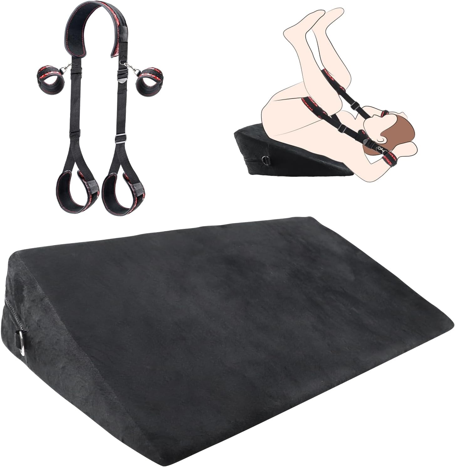 BDSM Sex Toys Set 24' Sex Pillow Wedge, Adult Toy for Men Women
