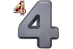 Dioycli Silicone Number Cake Molds Set for Baking