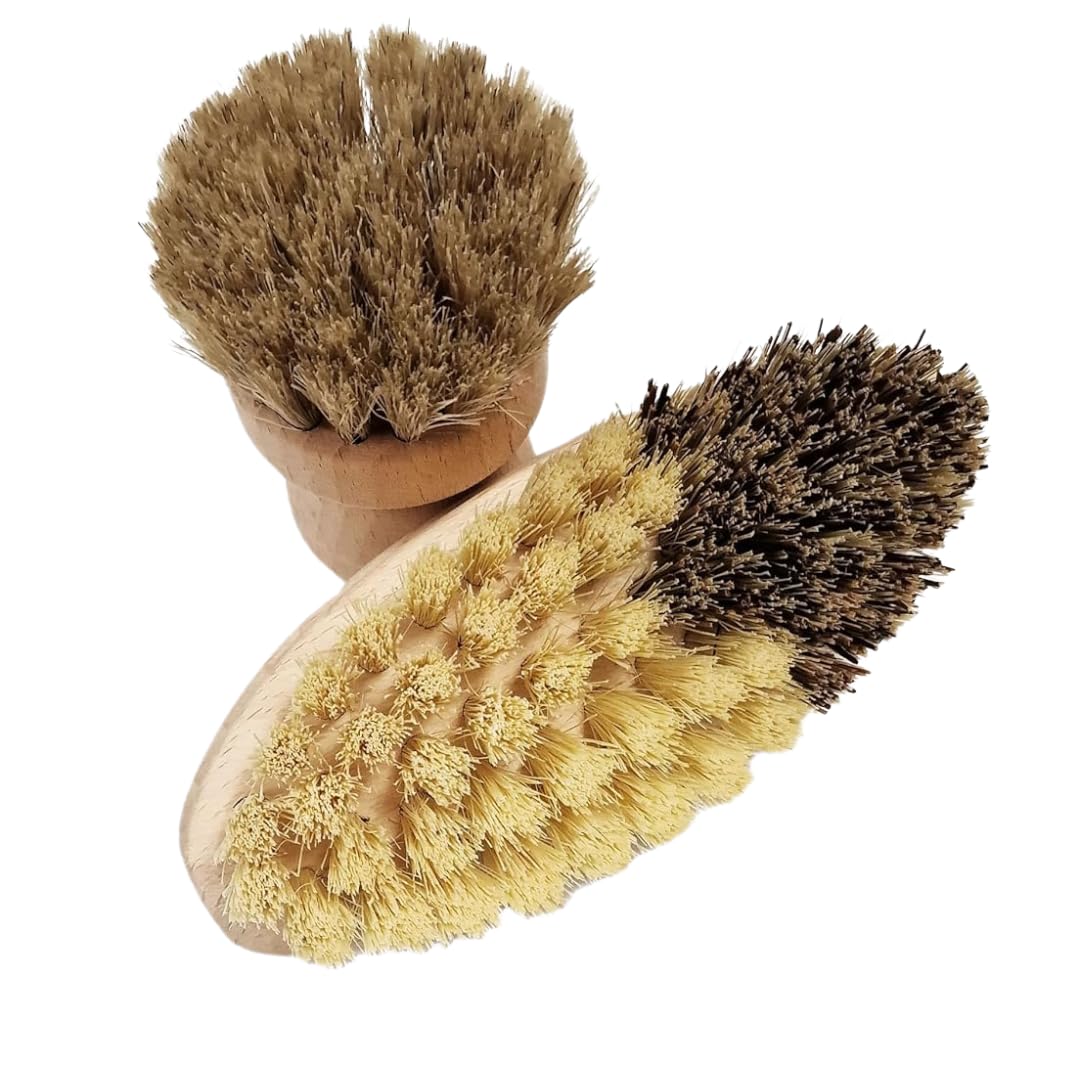 Brosses à légumes et champignons lot de 2 - 100 % naturel