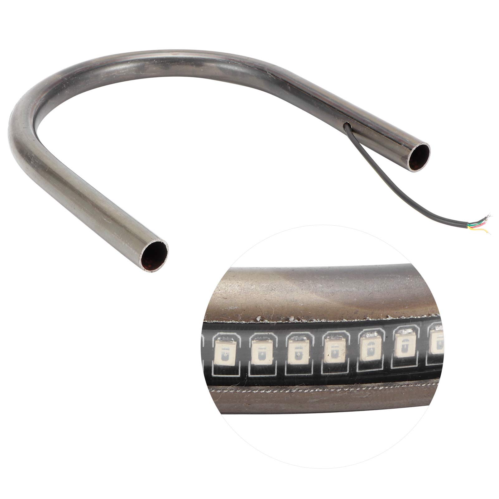 8,3 Pollici Sedile Posteriore Telaio con LED Freno Indicatori di Direzione Universale per Stile Cafe Racer (210mm)