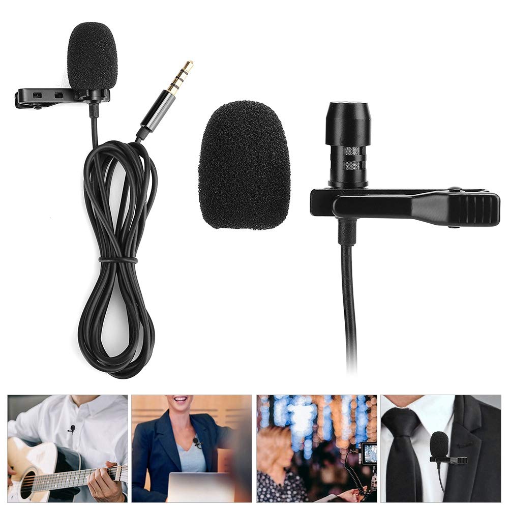 HUACAM Microfono Lavalier, Microfono Condensatore Omnidirezionale