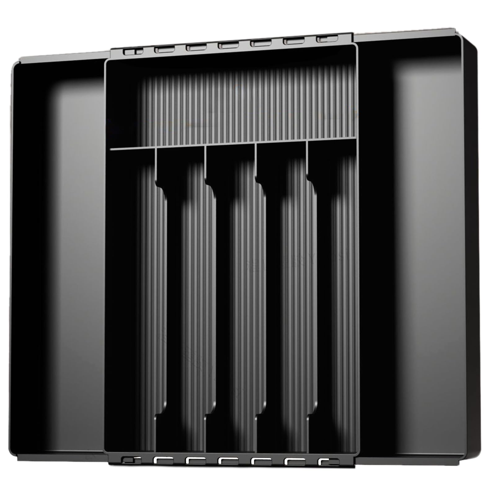 Ksikdeg Expandable Kitchen Drawer Organizers Drawer Cutlery Organizers with Adjustable Dividers Stylish Kitchen Flatware