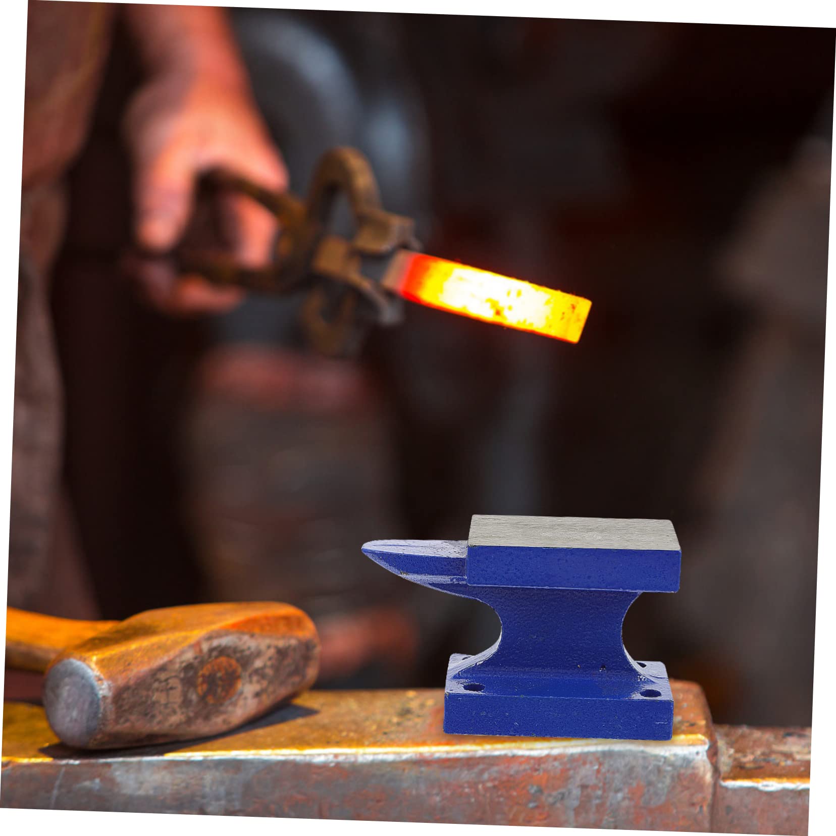 DOITOOL Heavy Duty Fitter Horn Iron Beating Pad Hand-Knock Tool for Jewelry Processing Time-Saver