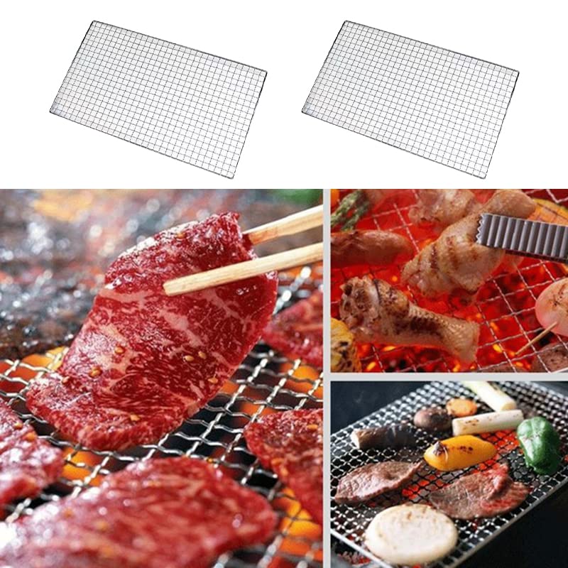 Amazon｜焼き網 バーベキューネット 角型 BBQ網 BBQ用 ステンレス 肉