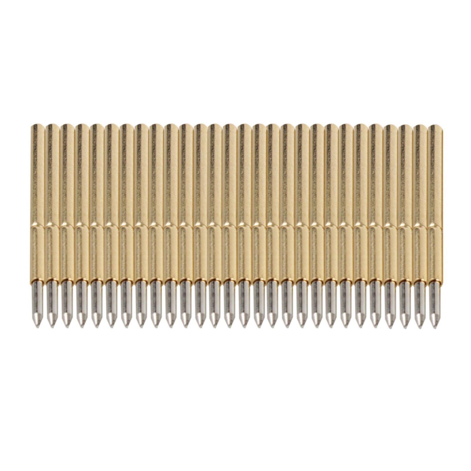 Keenso Sprężynowe sondy testowe, 100 szt. P75-B1Spring Round Pogo Pin 3A Głowica stożkowa 1,02 mm Naparstek Sonda stykowa do PCB Circuit Board Wire Wrap, Domyślnie