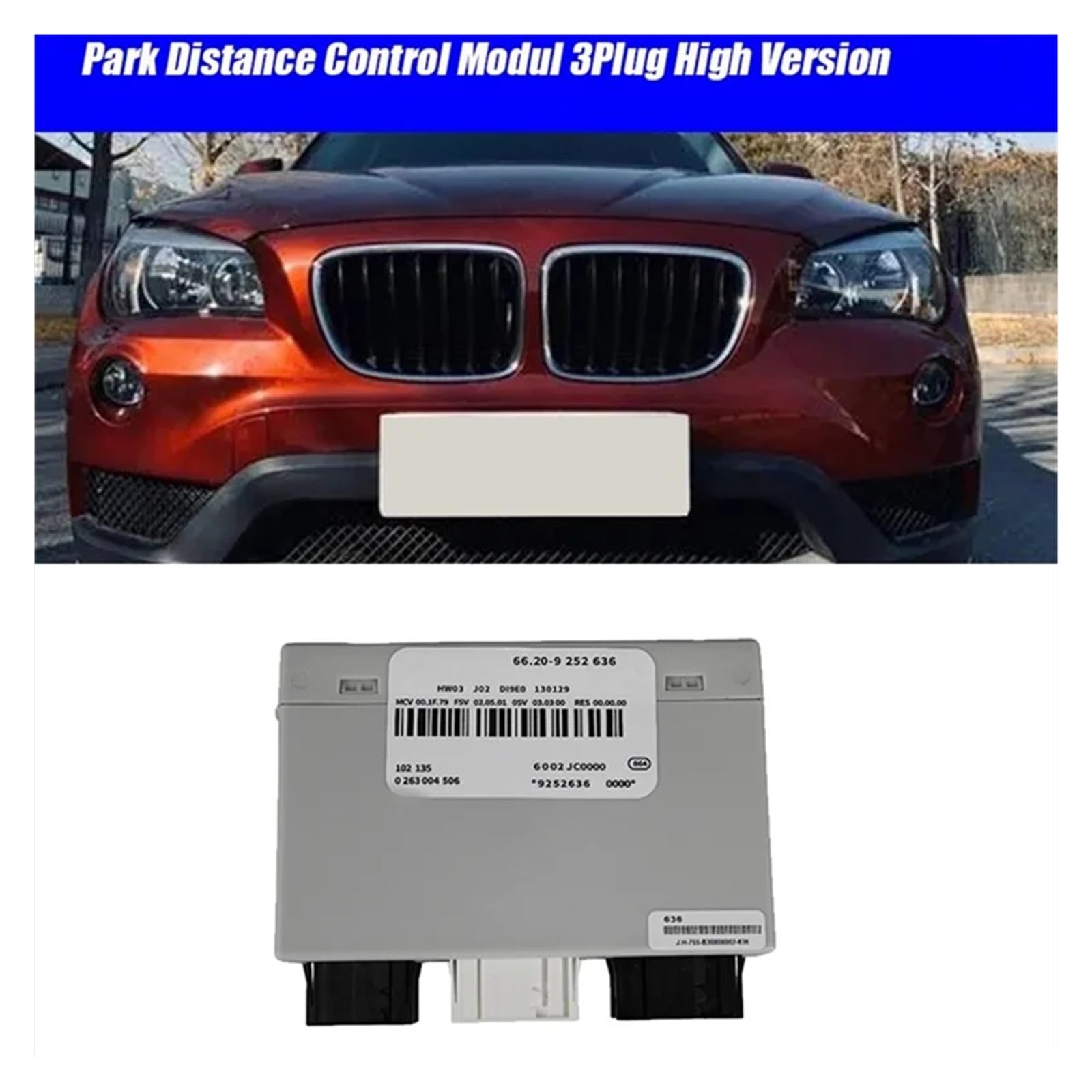 Feststellbremse Für X1 E84 2008-2015 3 Stecker Hohe Version Parkplatz Modul Auto PDC Park Distance Control Unit 66209252636 66209 252 636