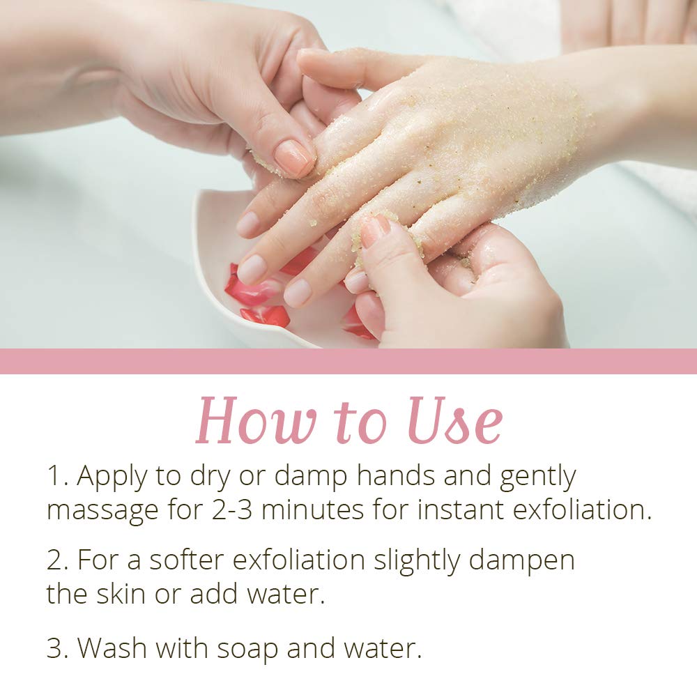 Exfoliante de azúcar Mani Spa, prepara las manos, las uñas y las cutículas para un gran tratamiento de manicura, 12 onzas 5