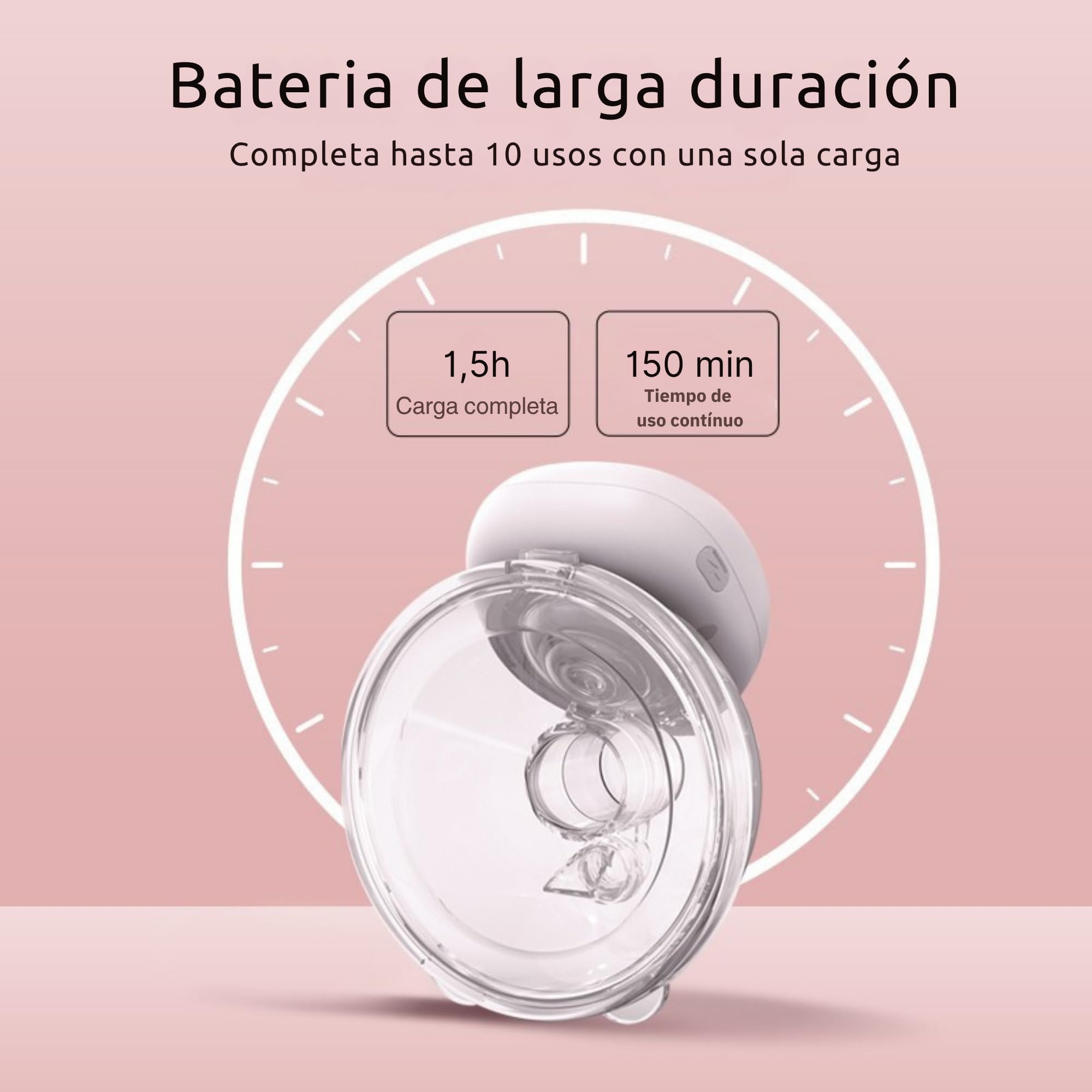 Sacaleches Electrico portátil con APP modelo 2026, Extractor de leche manos libres con Sellado Antifuga, Seguimiento de las tomas con APP en Español, Inalámbrico y libre de BPA, 200 gramos y 5 niveles
