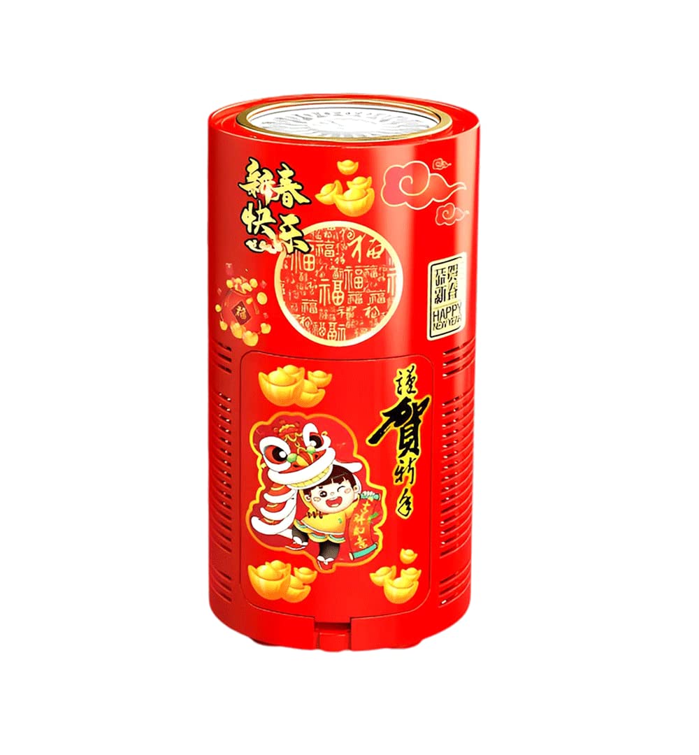 Portable Fireworks Bubble Machine, Exciting New Year Fireworks Bubble Machine for Kids, Lighting Electric Automatic Bubble Blower Maker for New Year Parties