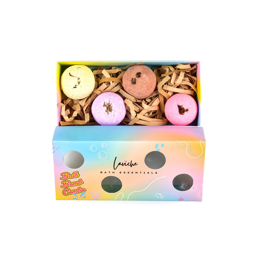 Laviche Bath Bomb Combo | Organic Bath Bombs In One Box | Multi Colour Bath Bombs With Goodness Of Coconut Oil | Gift Set for Christmas-image-7