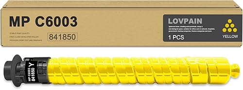 MP C6003 Cartucho de tóner amarillo (paquete de 1 unidad) Cartucho de tóner Bispe de alto rendimiento 841850 de repuesto para impresora Ricoh MP