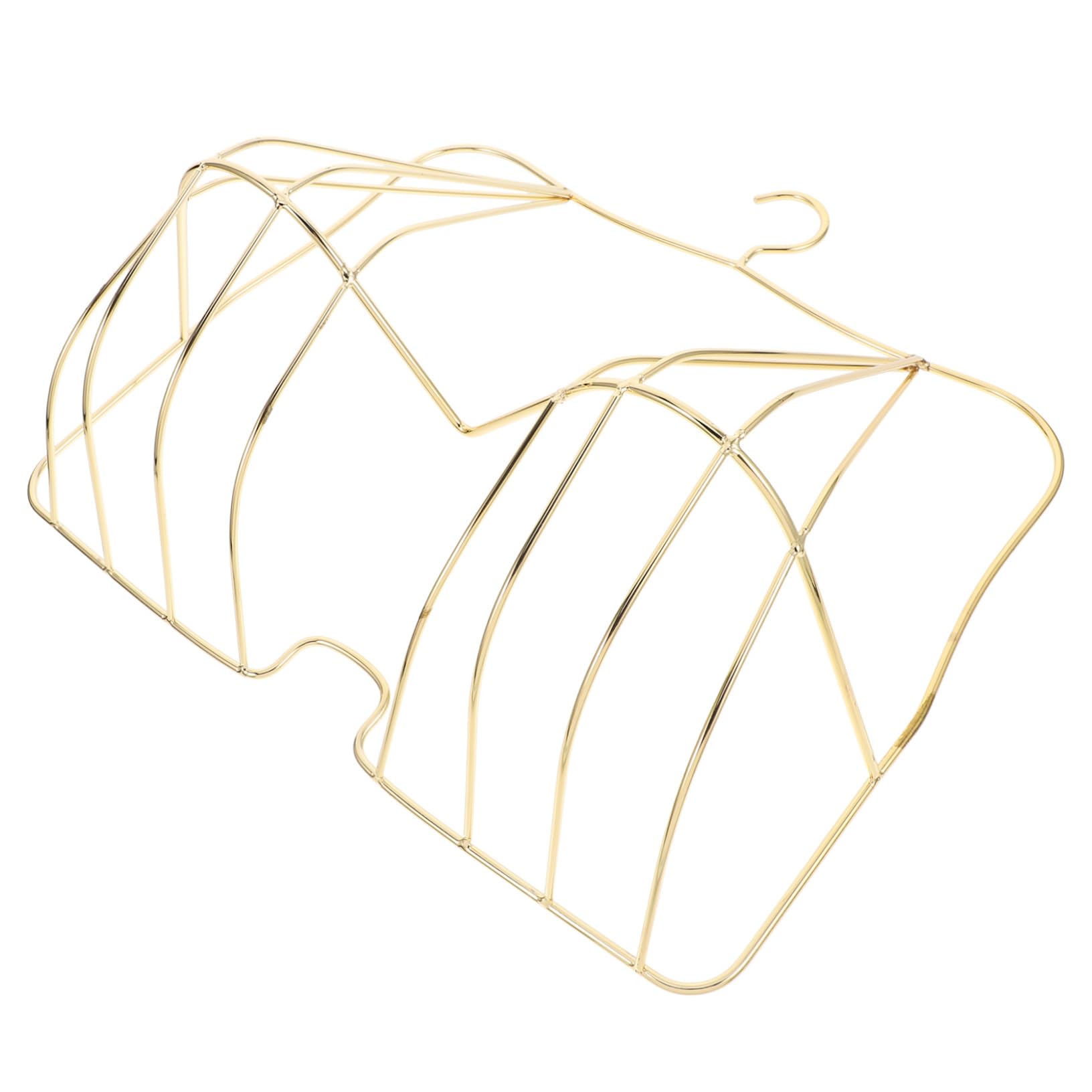 CHILDWEET Metal Bra Rack Dress Form Mannequin Display Stand Mannequin Body Forms Hanger for Retail Store Hanging Mannequin Clothing Display Rack Hangers Bra Mannequin for Retail Golden Iron