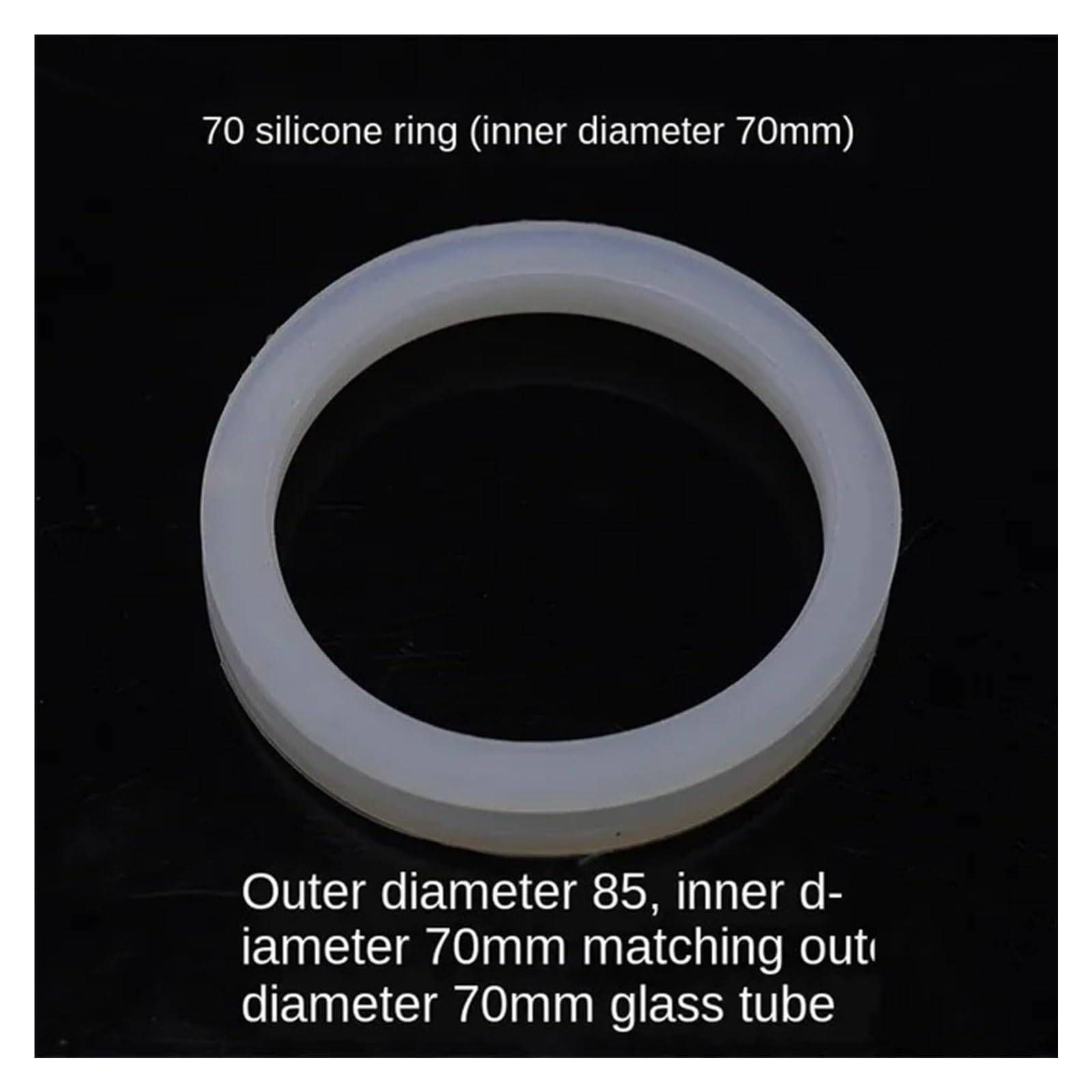 Anillo tórico impermeable de bobina de silicona con anillo de sellado de 20/25/32/47/58/70 mm(47mm round)