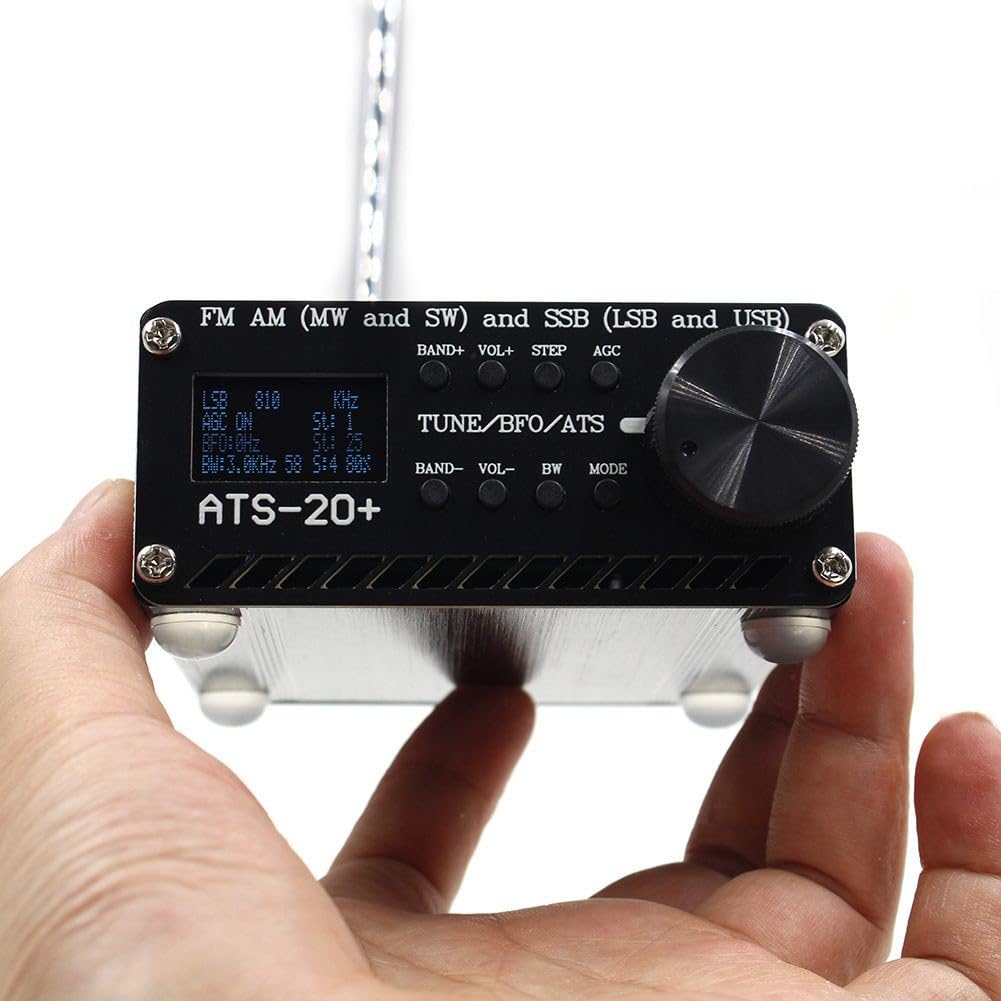 ATS 20 Full-band Radio-Ontvanger FM AM LW SW SSB, Draagbare Kleine Wereldband Digitale Ontvanger met Hoge Gevoeligheid voor Kamperen Thuis