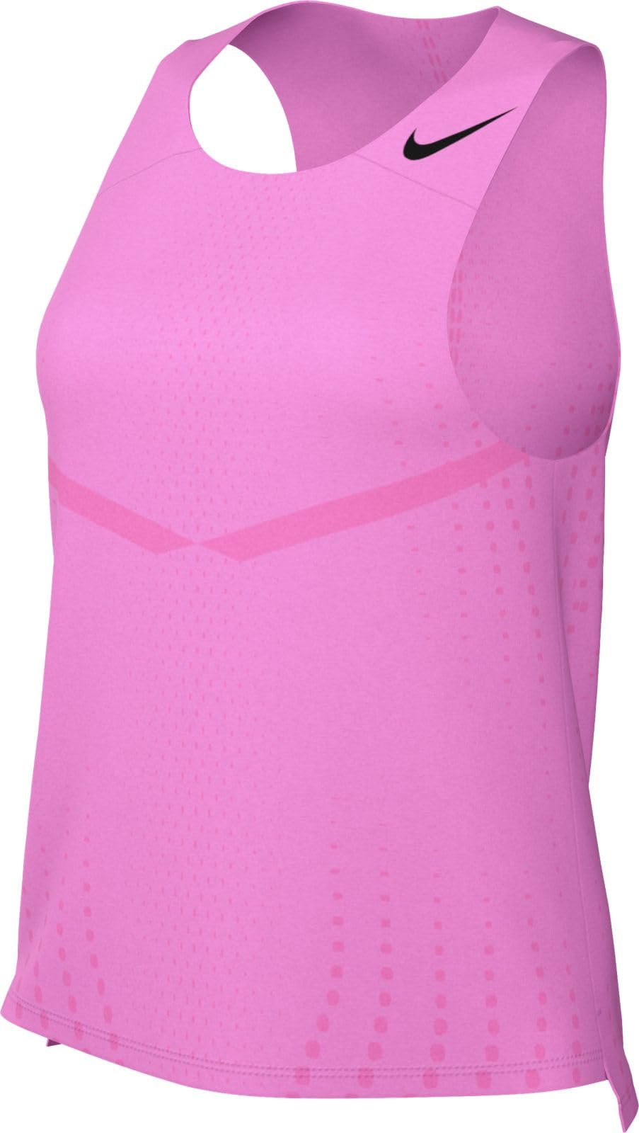 NIKE DM7551-606 W NK DFADV AROSWFT Singlet T-Shirt Women's Pinksicle/Black Size M