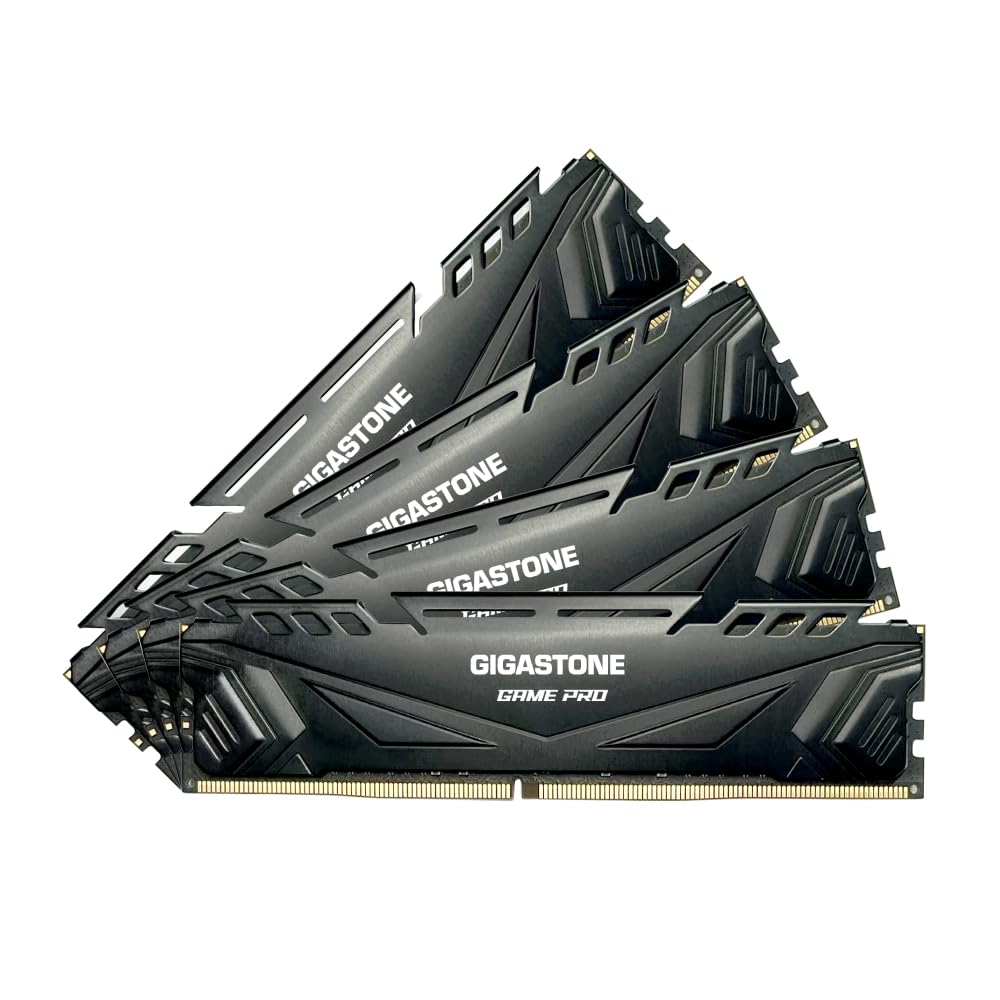 DDR4 RAM】GIGASTONE Game PRO 64GB Kit (4x16GB) DDR4 3200MHz PC4