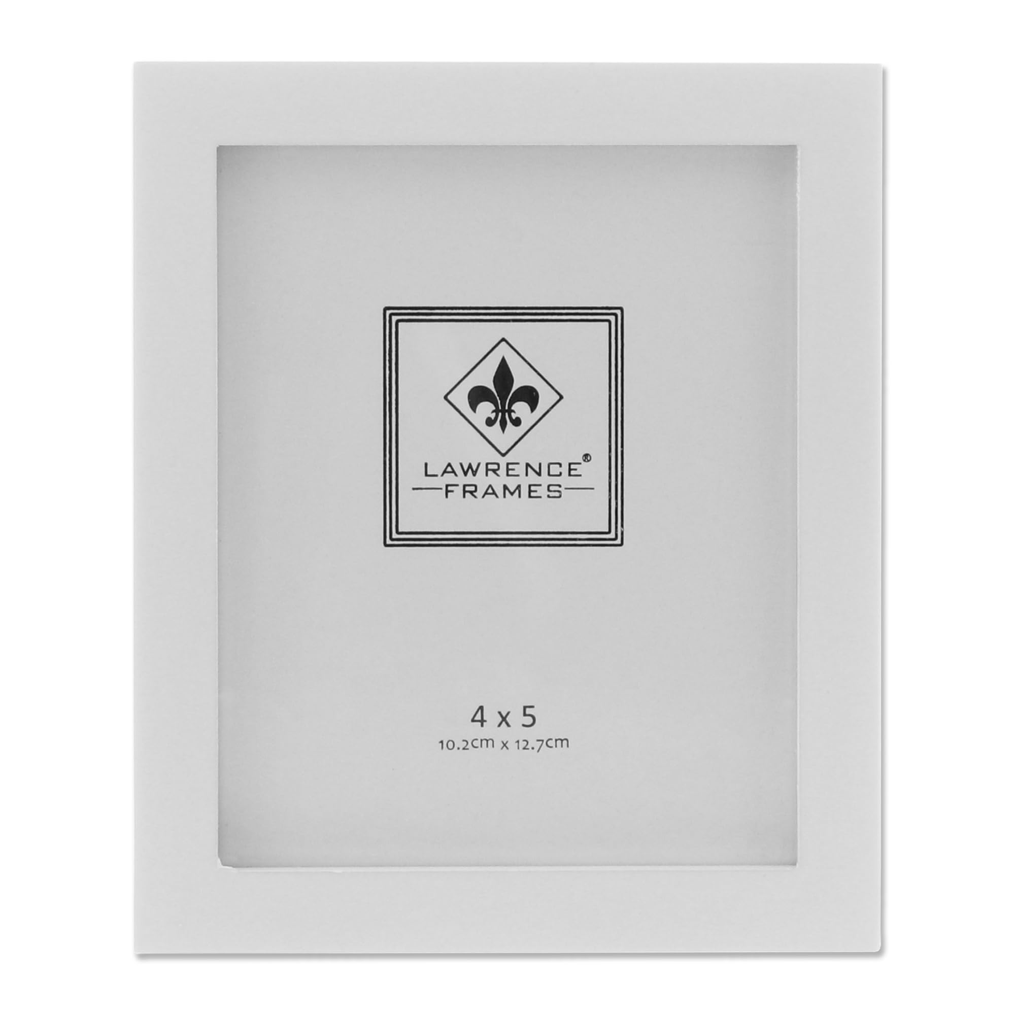 Lawrence Frames Weißer Holz-Bilderrahmen, Galerie-Kollektion, 10 x 12 cm