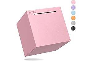 Hizgo Piggy Bank for Adults with Unopenable Design, Must-Break Money Saving Box...