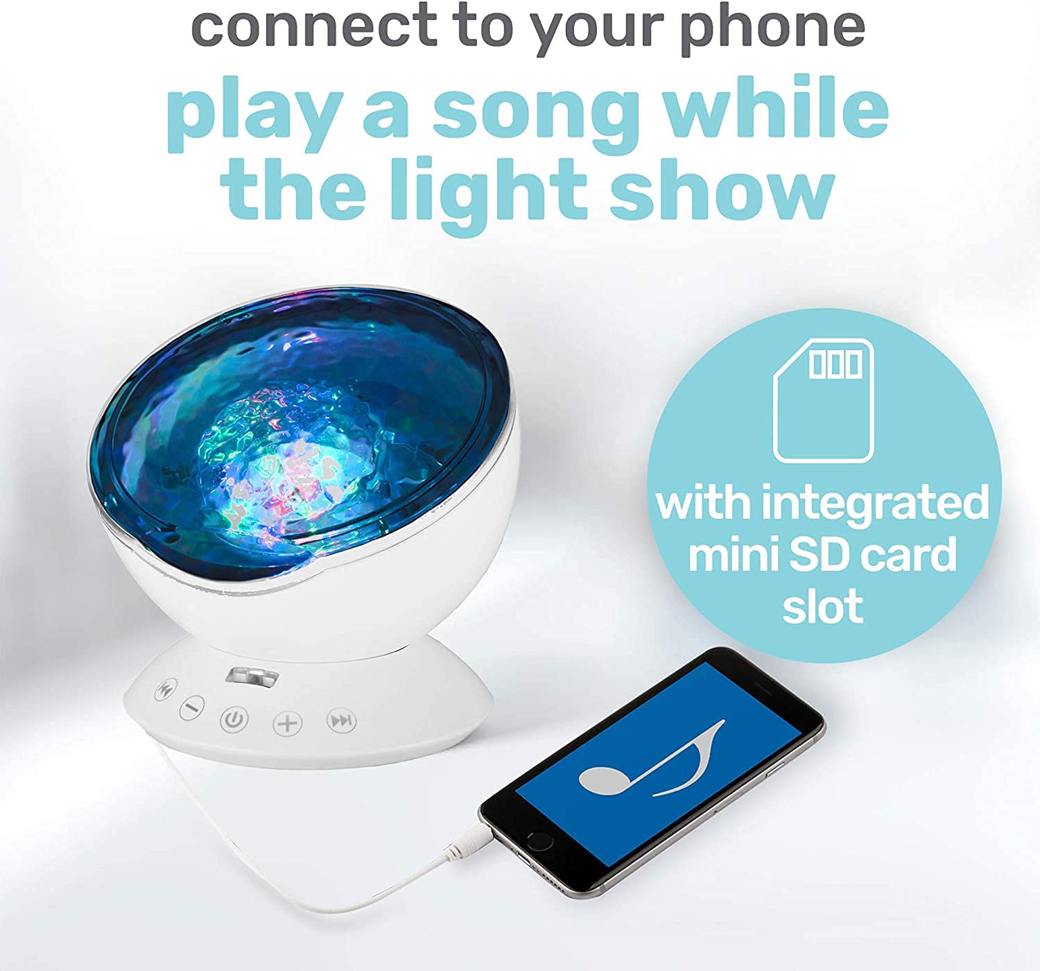 Buy Frixen Ocean Wave Projector Light with Remote Control, LED Sky