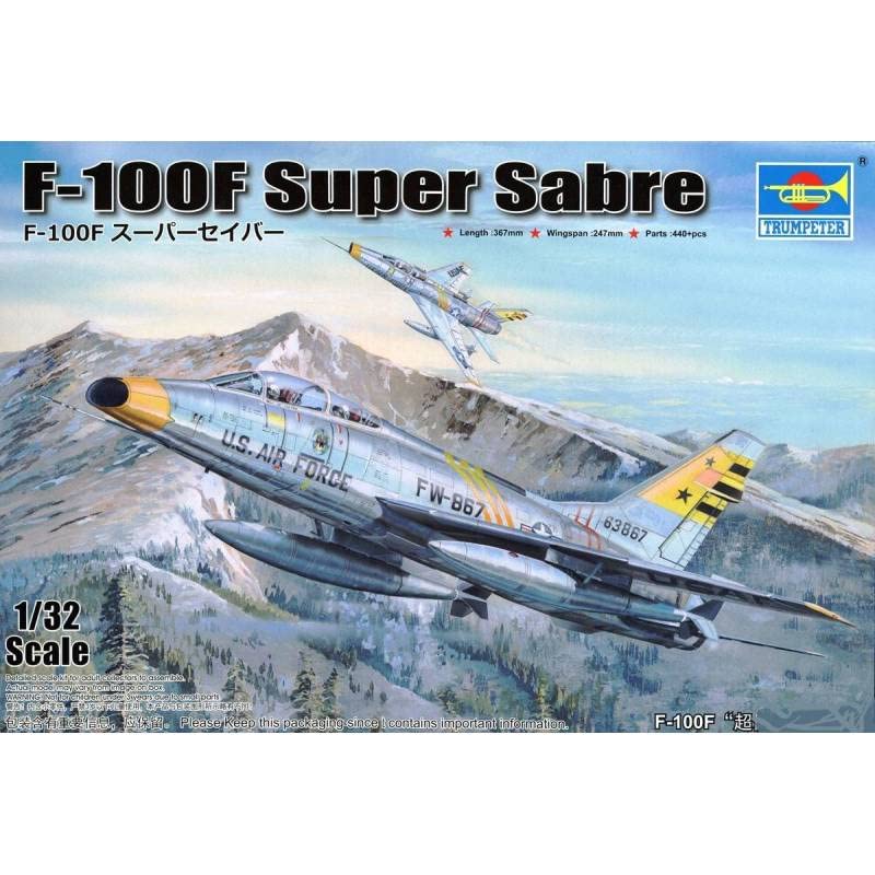 Trumpeter Modell-Flugzeug F-100f Super Sabre