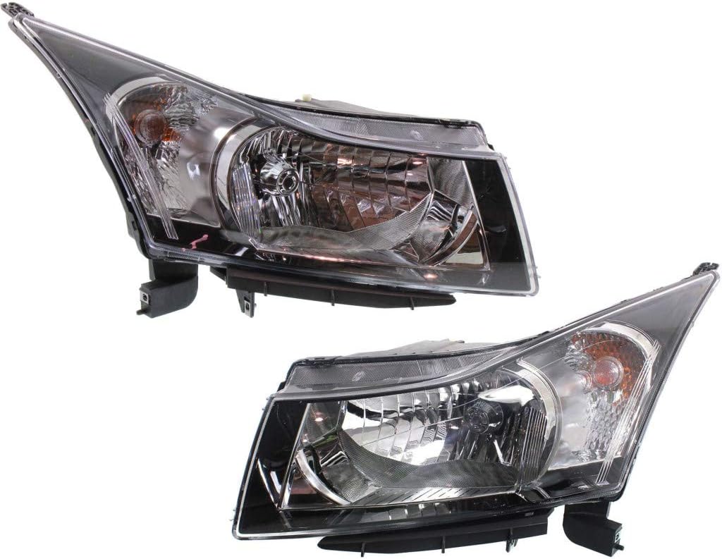 CarLights360: For 2012 2013 2014 2015 Chevy Cruze Headlight Assembly Passenger Side w/Bulbs Black Housing DOT Certified For GM2503361 | 95918947, 95291964