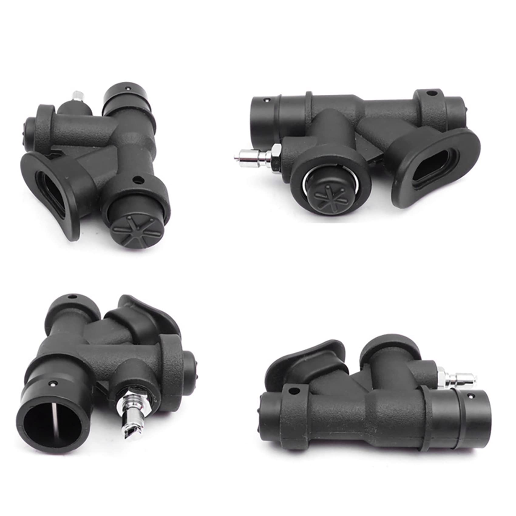TsoLay 2X Gerätetauchen Universal BCD Power Inflator mit Standardanschluss mit 45 Grad Abgewinkeltem Mund Stücke für Scuba Tauchen BCD