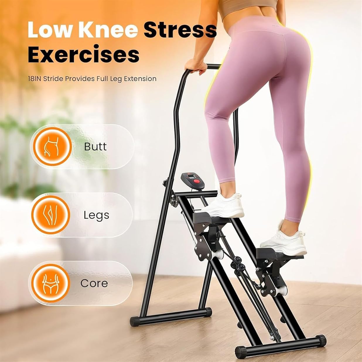 新しいホームジムエクササイズ用垂直階段クライマー、ディスプレイ付き折りたたみ式ステップクライミングマシン、角度高さ調節可能、家庭用階段ステッパーエクサ Amazon | 折りたたみ式階段ステッパー、ホームジムエクササイズ用垂直