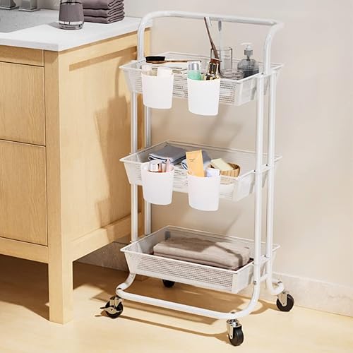 Miniatura 4 de 8 portavasos colgantes, accesorios organizadores de carrito rodante, soporte colgante para lápices de maquillaje, cubos de almacenamiento de cocina