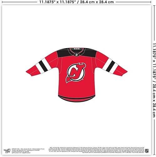 Miniatura 3 de Trends International Gallery Pops NHL New Jersey Devils - Paquete de arte de pared de jersey (paquete de 3)