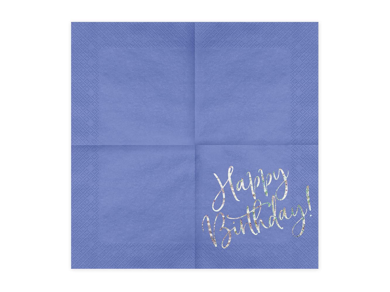 Happium 20 Stück Blaue Pastell-Einwegservietten | 33x33 Cm Papierservietten Für Kindergeburtstag & Party